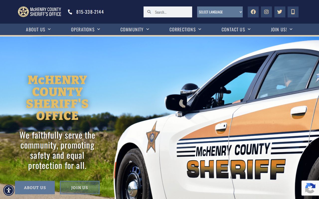 McHenry County resident lookup through the Sheriff custody route