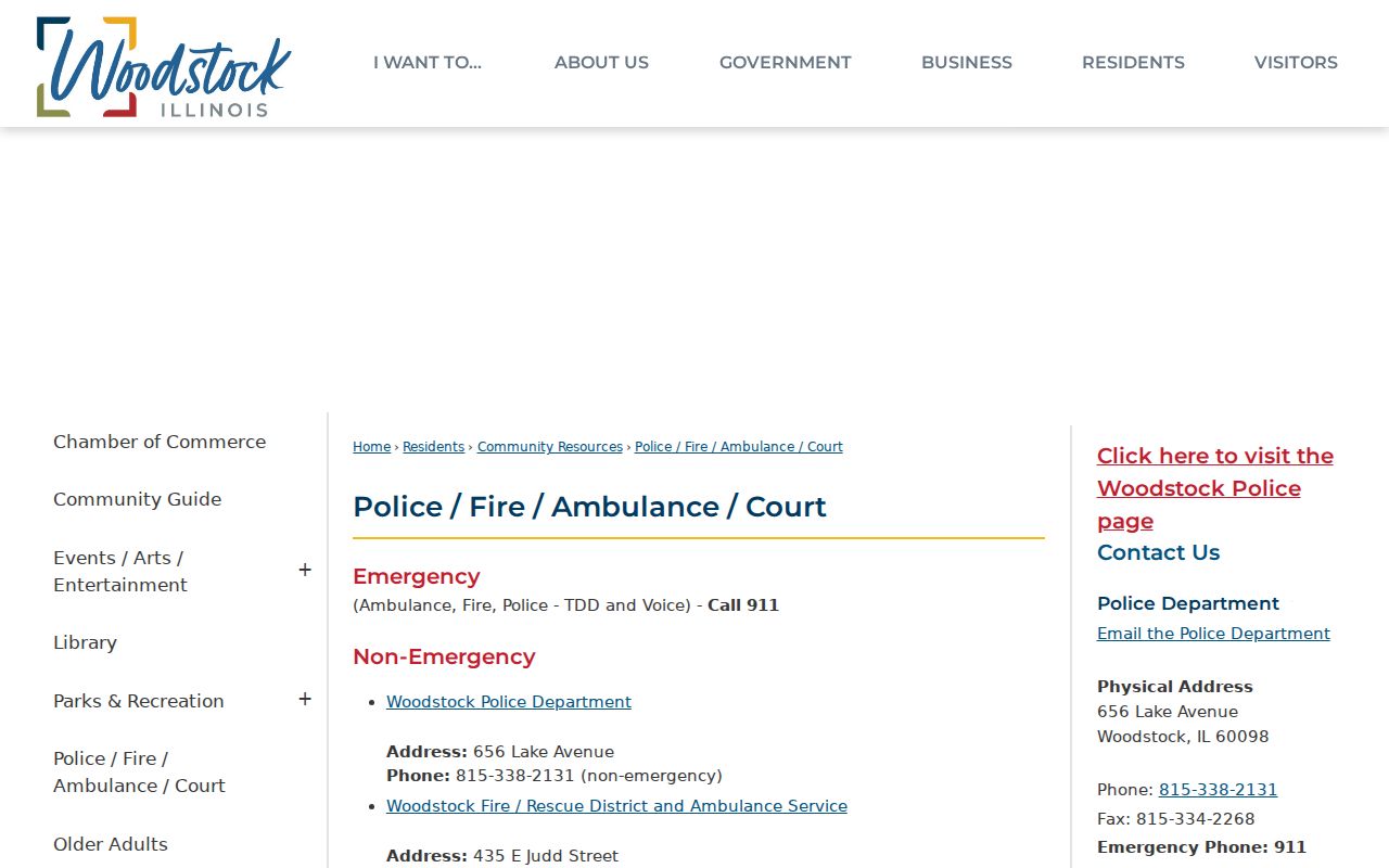 Woodstock administrative adjudication information for address-based ordinance cases